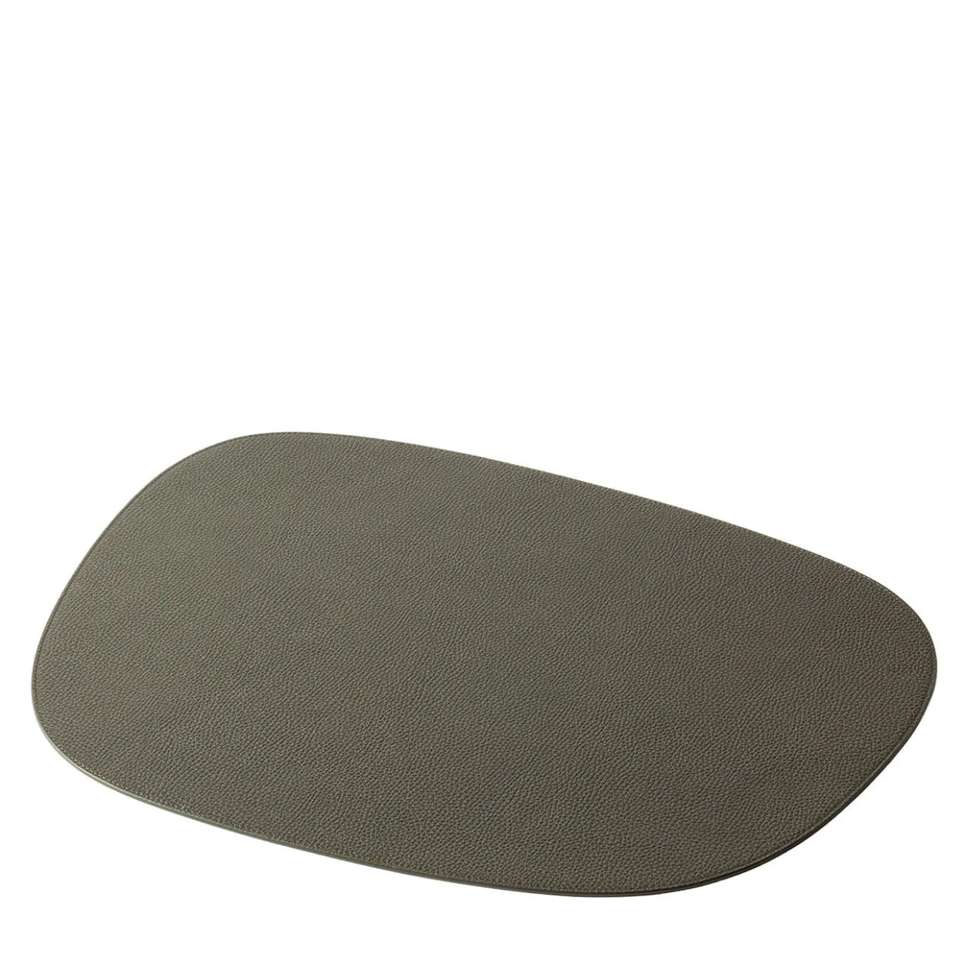 Tovaglietta rettangolare in pelle verde Maris di Kelly Wearstler