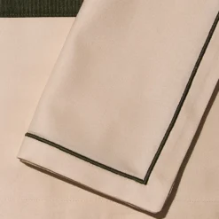 Tovagliette e tovaglioli - Beige e verde fango