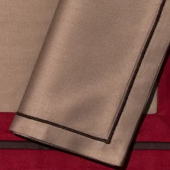 Tovagliette e tovaglioli - Rosso e beige