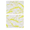 Tovagliette in fibra di legno lucida con stampa Roman Breeze