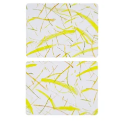 Tovagliette in fibra di legno lucida con stampa Roman Breeze
