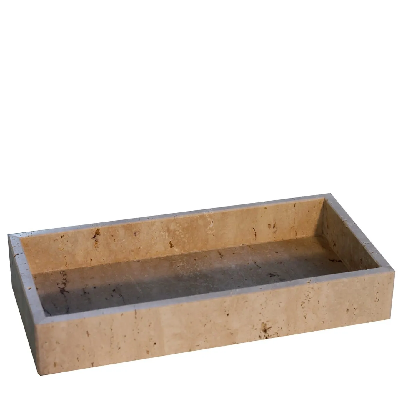 Travertino rettangolare Paglierino Vide-Poche