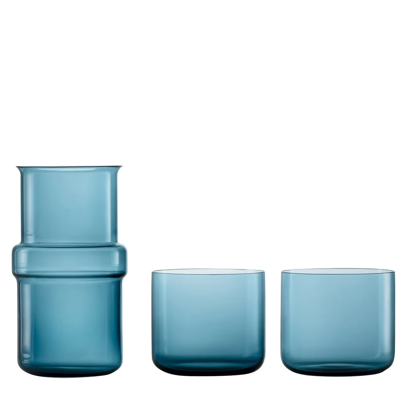 Trio M Set di brocca e 2 bicchieri blu di Marco Zito