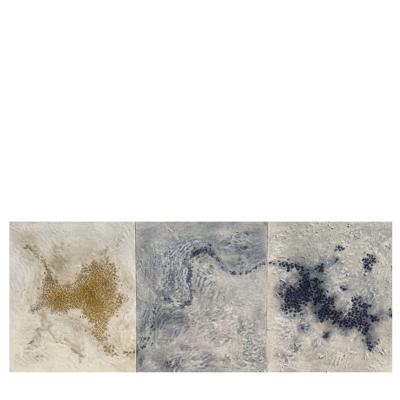 Trittico Materico Evoluzione in Resina