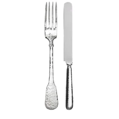 Troiana Set forchetta e coltello in argento sterling per due persone