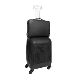 Trolley in Pelle Nera