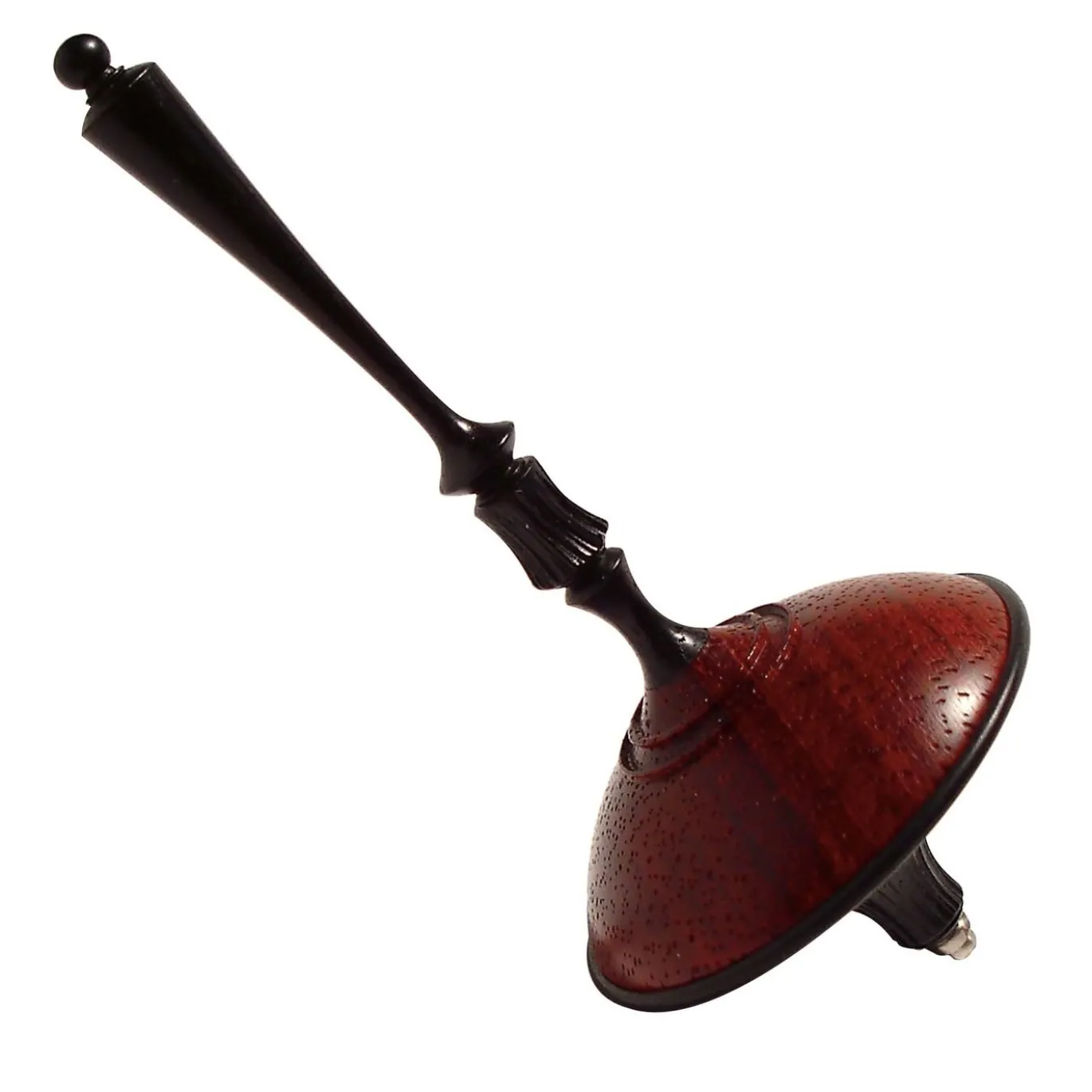 Trottola in ebano e padauk