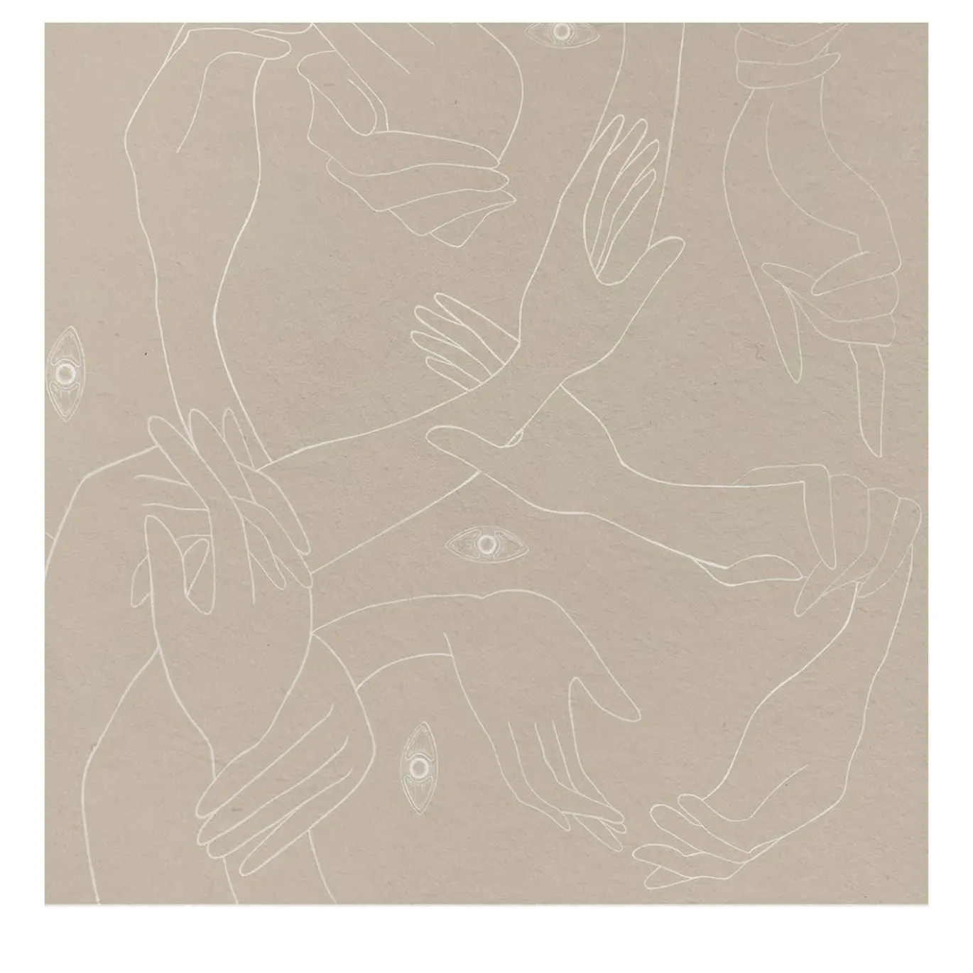 Uno, Nessuno Beige Carta da parati morbida
