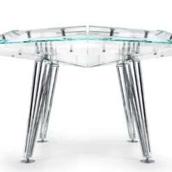 Unootto 8 Player Marble Edition Tavolo da poker bianco