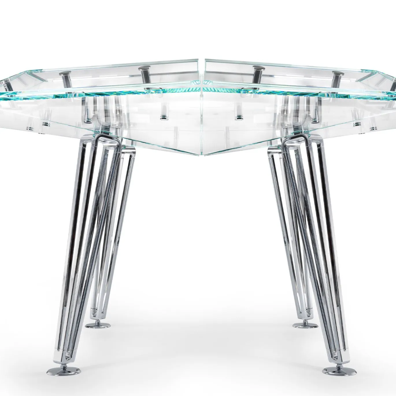 Unootto 8 Player Marble Edition Tavolo da poker bianco