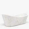 Vasca da bagno in marmo Carrara bianco Caresi