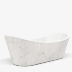 Vasca da bagno in marmo Carrara bianco Caresi