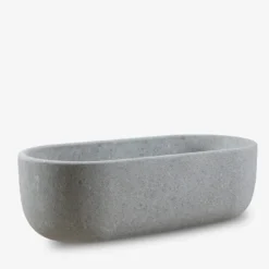 Vasca da bagno in peperino grigio acquamarina