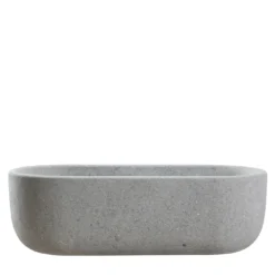 Vasca da bagno in peperino grigio acquamarina