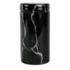Vaso alto in vetro ispirato al marmo nero Portoro