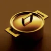 Vaso Attiva Gold 24 cm con coperchio