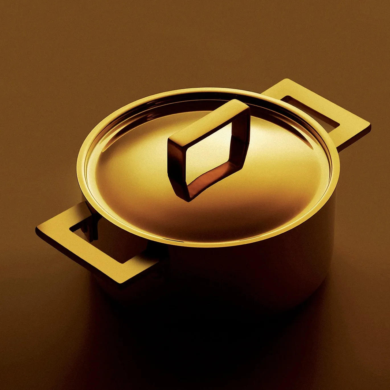 Vaso Attiva Gold 24 cm con coperchio