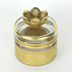Vaso basso in vetro con base ispirata a Michelangelo