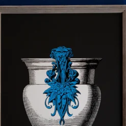 Vaso Blu Serigrafia