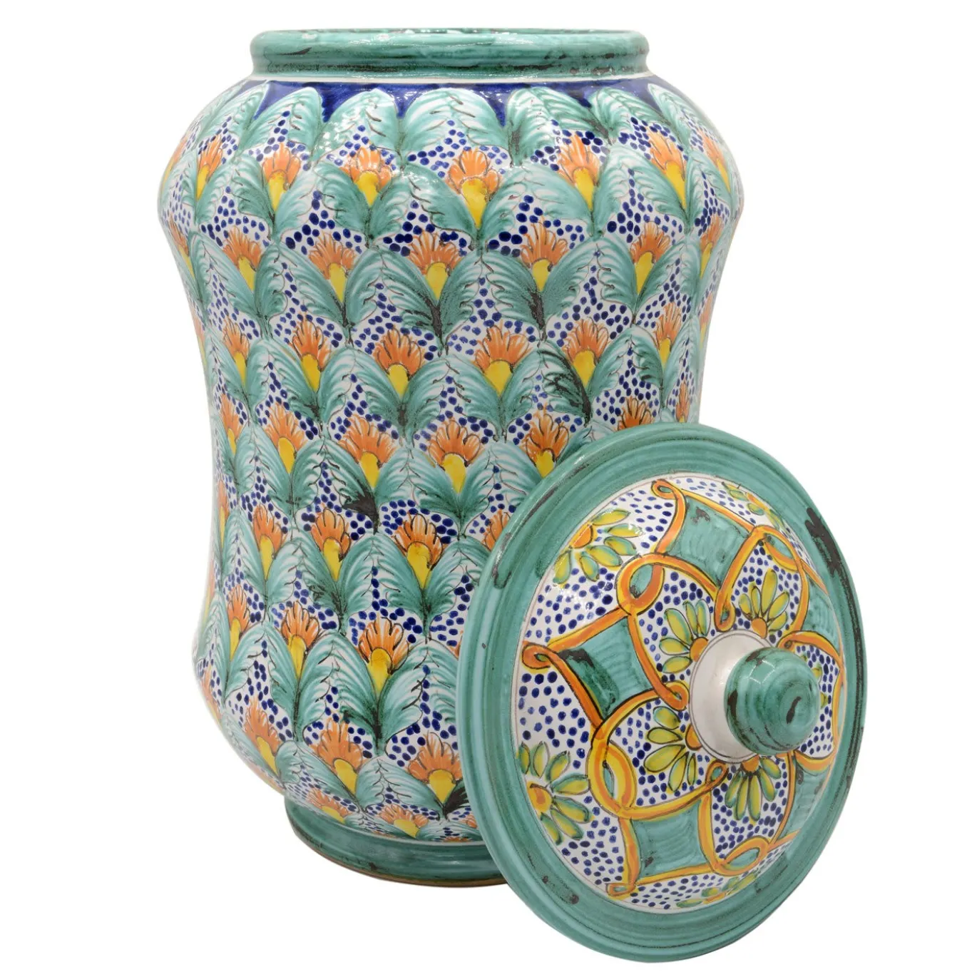 Vaso Foglia Turchese