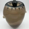 Vaso in ambra scura The Eye di Toso Cristiano