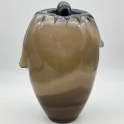 Vaso in ambra scura The Eye di Toso Cristiano