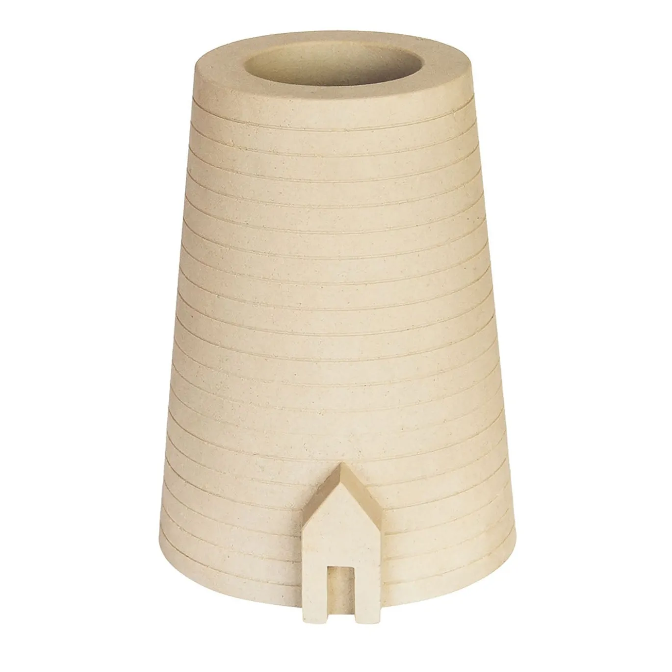 Vaso in pietra "Pagliara" di Ugo La Pietra
