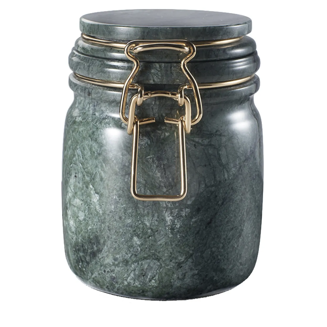 Vaso Miss Marble in marmo verde del Guatemala di Lorenza Bozzoli