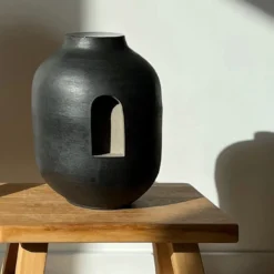 Vaso nero Grès