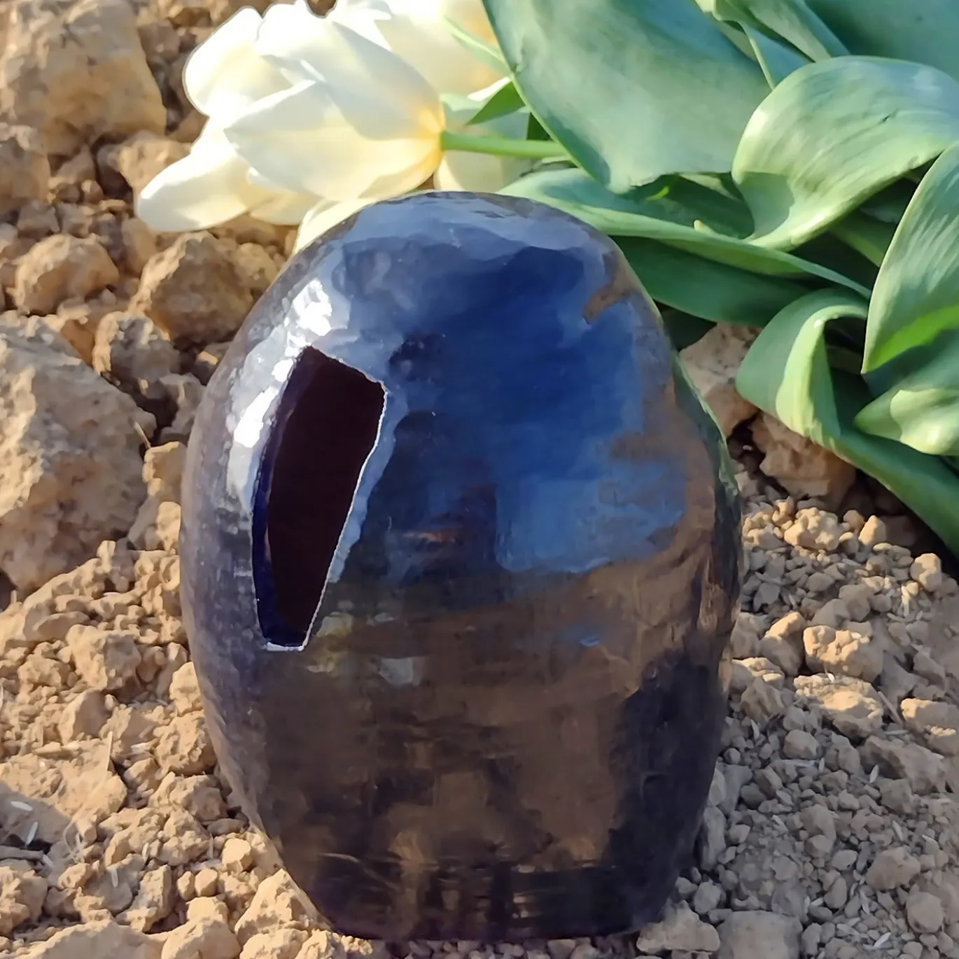Vaso nero trapezoidale