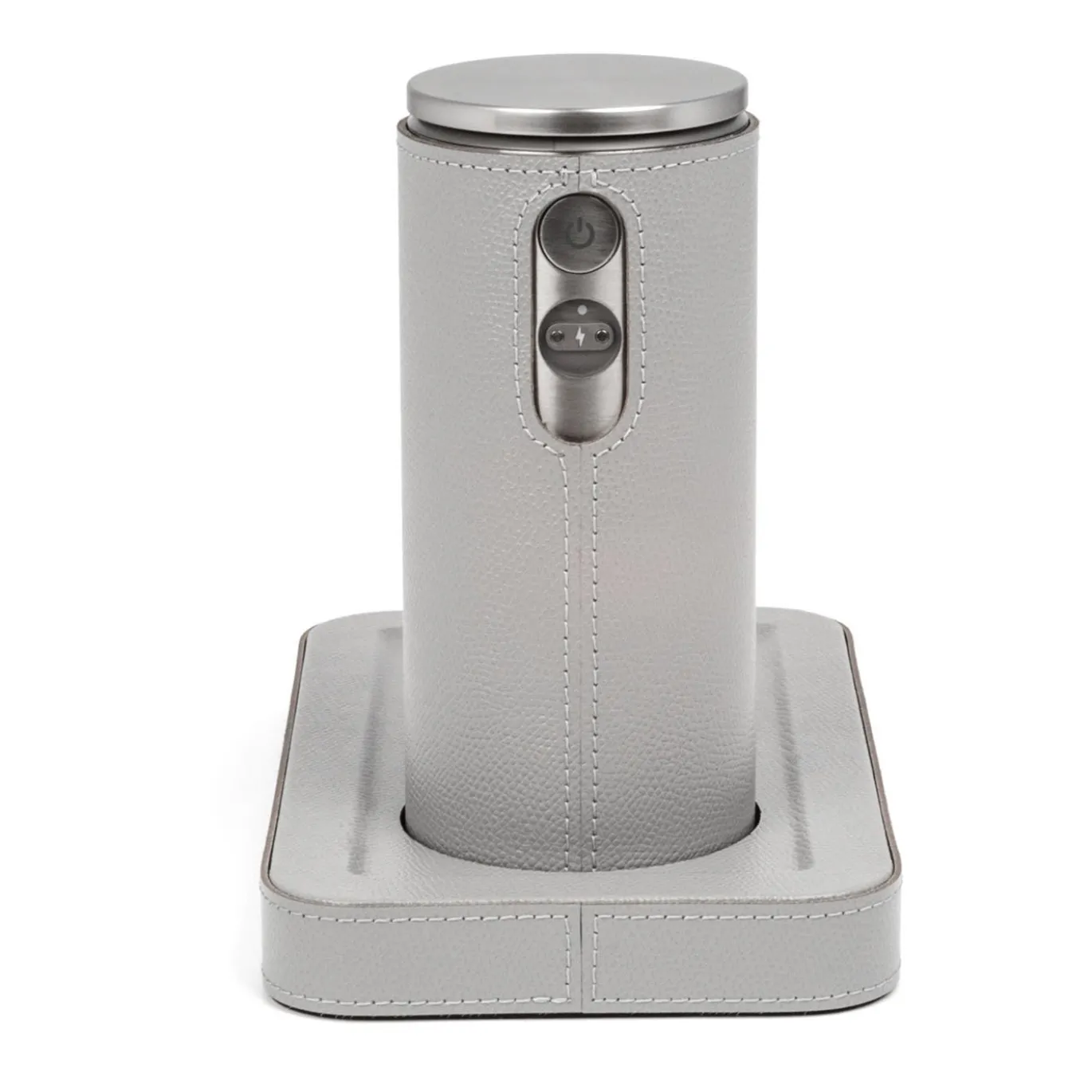 Vassio Igea in pelle grigia con dispenser automatico