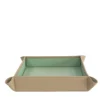Vassoio a tasche vuote Michelangelo beige e verde