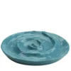 Vassoio Colbula in ceramica blu a spirale