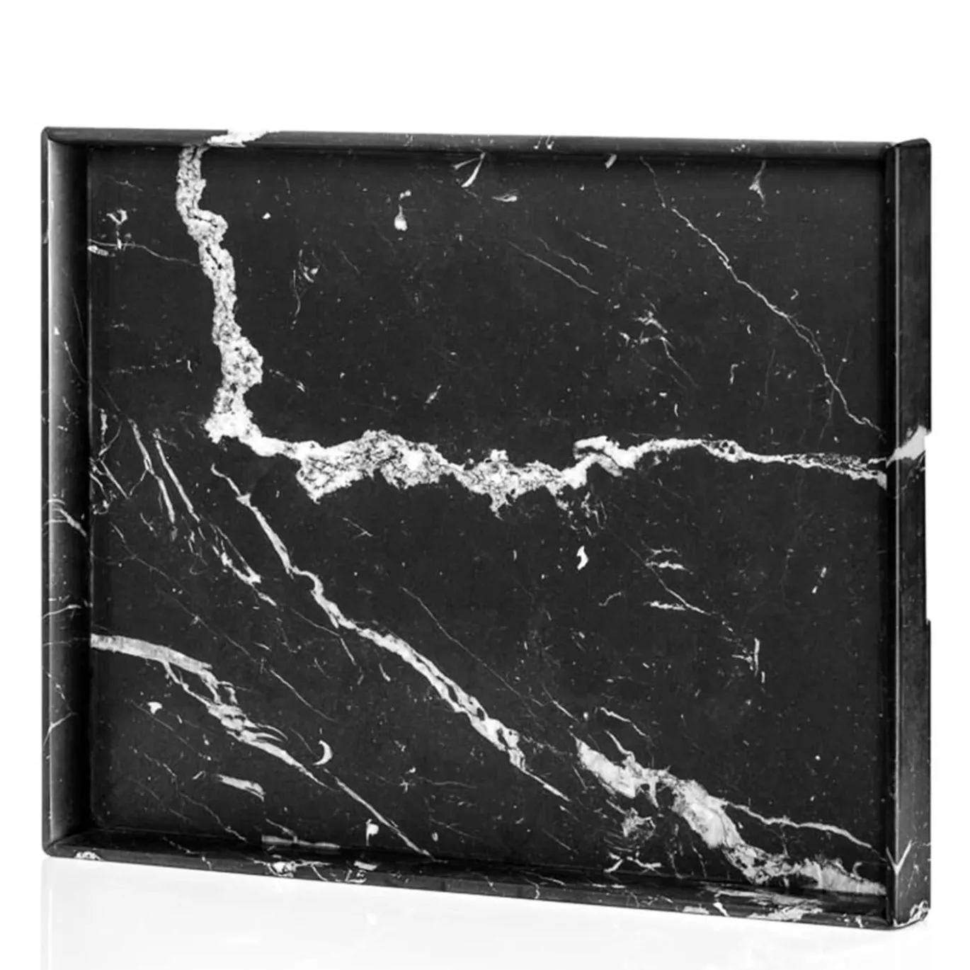 Vassoio Convivio Maxi Solid in Marmo Marquina