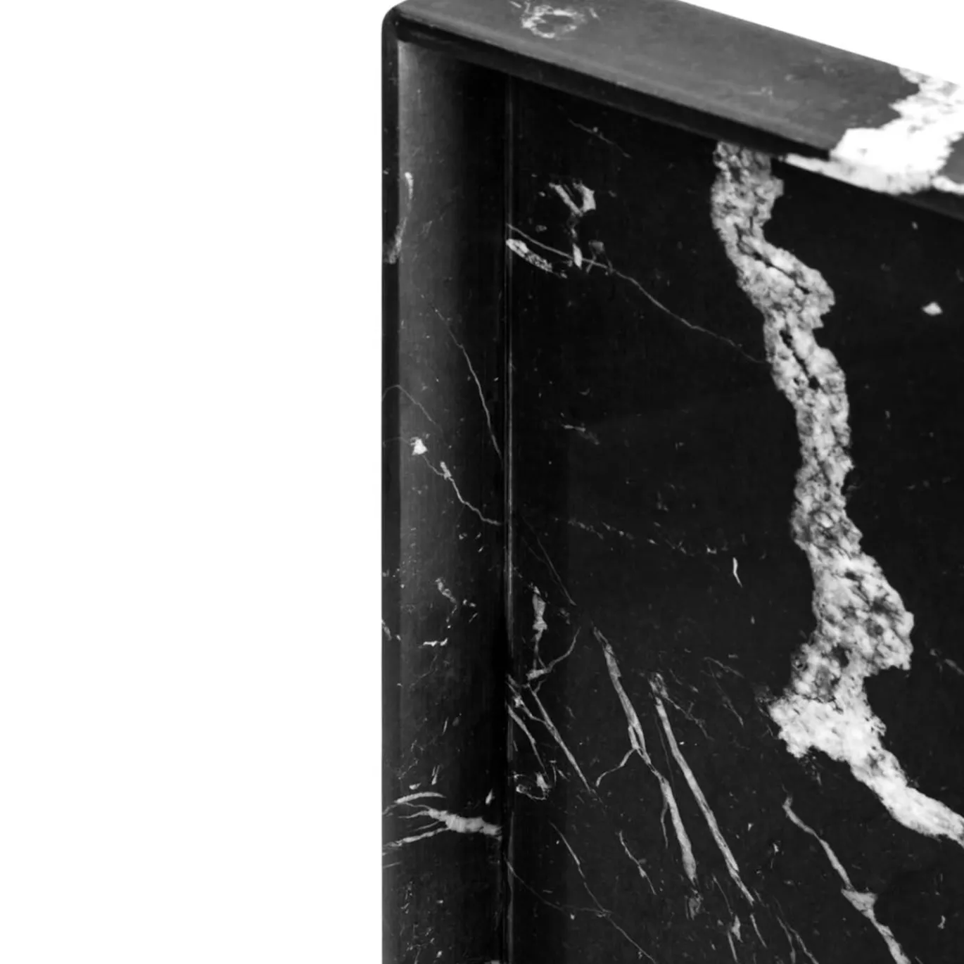 Vassoio Convivio Maxi Solid in Marmo Marquina