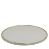 Vassoio Girevole Neptune in Ottone Bianco