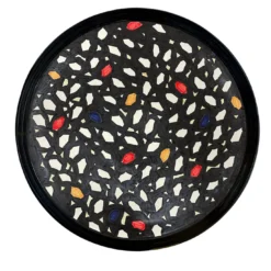 Vassoio in ceramica a mosaico Bauhaus di Benedetto Longobardi