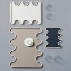 Vassoio in marmo beige Ossicle