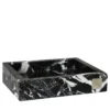 Vassoio in marmo nero Marquina Living