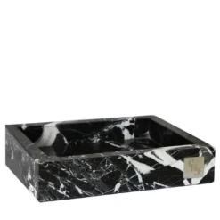 Vassoio in marmo nero Marquina Living