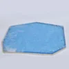 Vassoio in ottone con quarzo azzurro