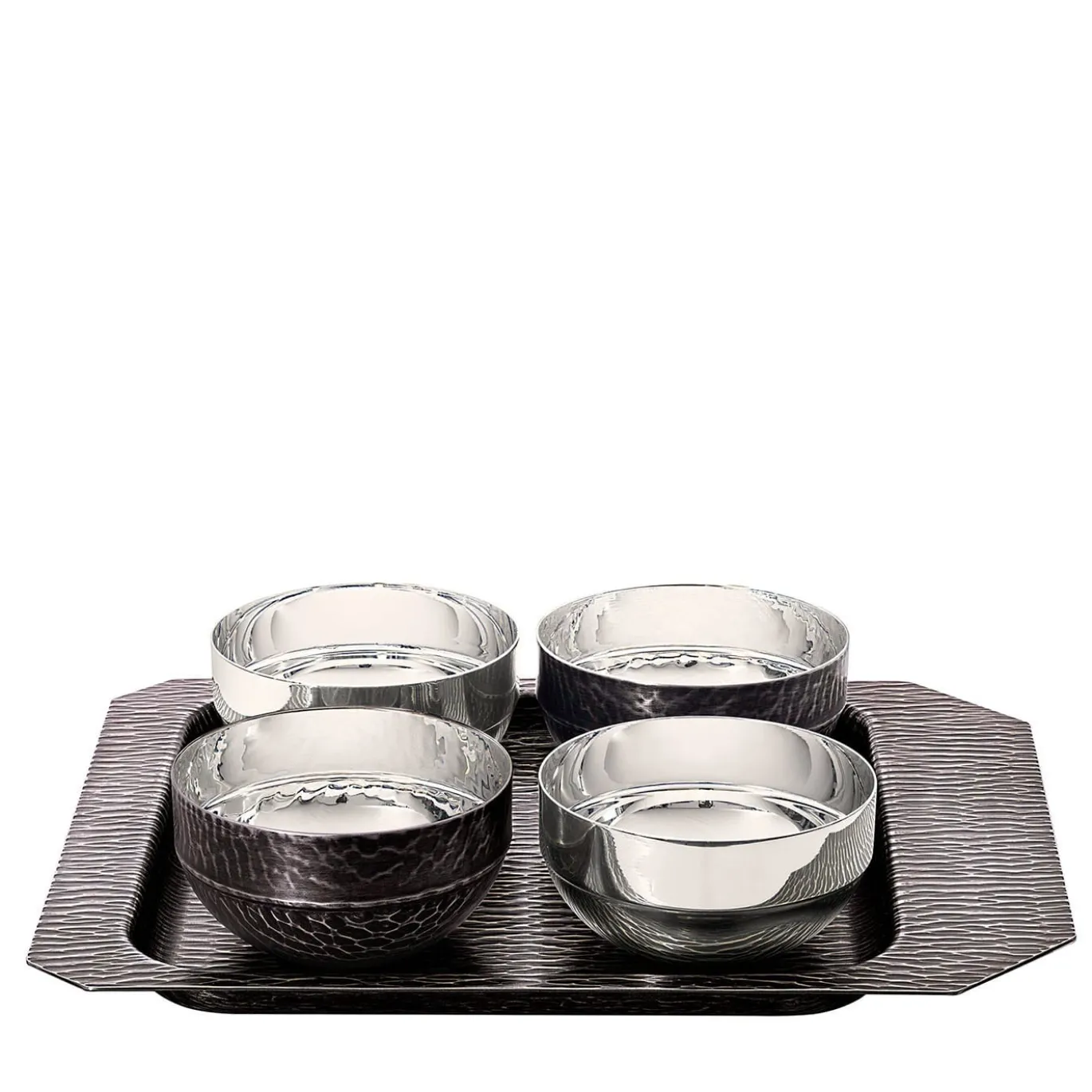 Vassoio Iside in Bronzo con 4 Ciotole