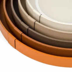 Vassoio maxi rotondo Venere color biscotto