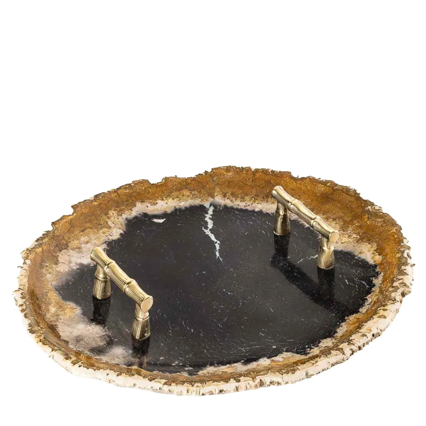 Vassoio Medio in Legno Pietrificato