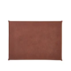 Vassoio medio in pelle marrone