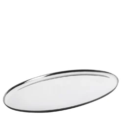 Vassoio ovale in acciaio inox Stile
