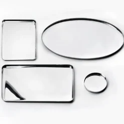 Vassoio ovale in acciaio inox Stile