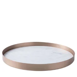 Vassoio piccolo Full Moon con base in marmo