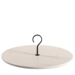 Vassoio Pietra L12 in marmo Crema d'Orcia di Piero Lissoni