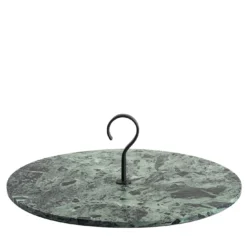 Vassoio Pietra L12 in marmo Verde Guatemala di Piero Lissoni